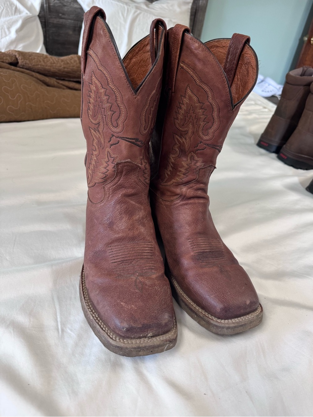 Men’s Lagrange  Brown Leather Western cowboy boots